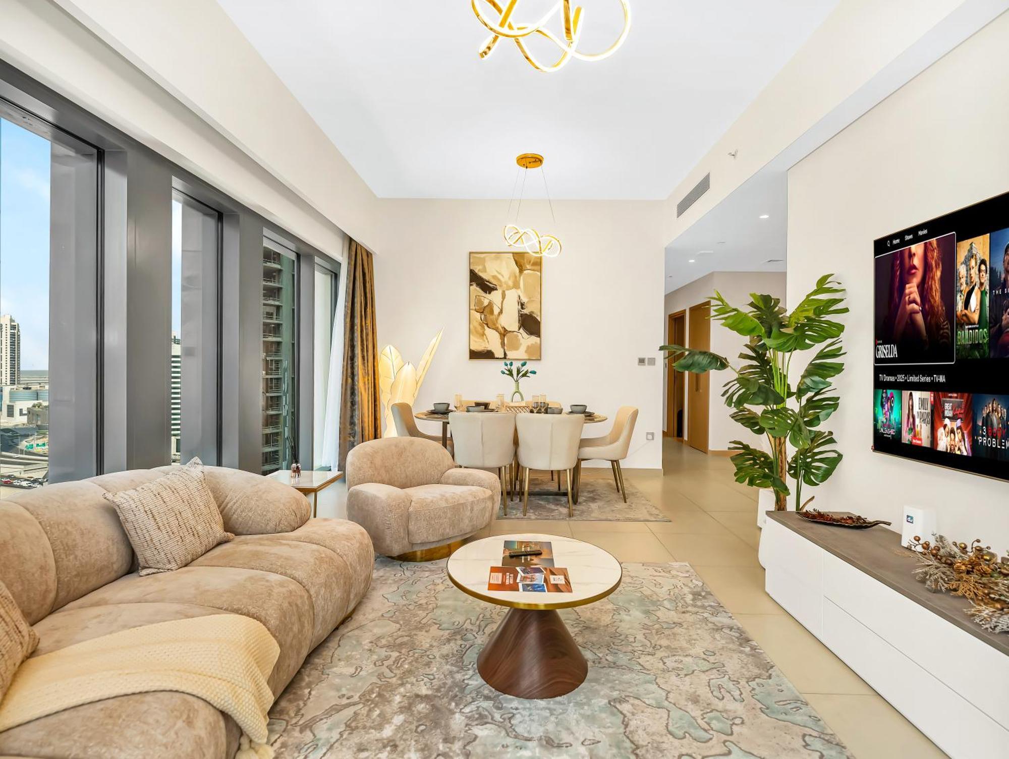 Luxurious In Burj Royale With Led Burj Khalifa Views Opposite Mall Dubai
