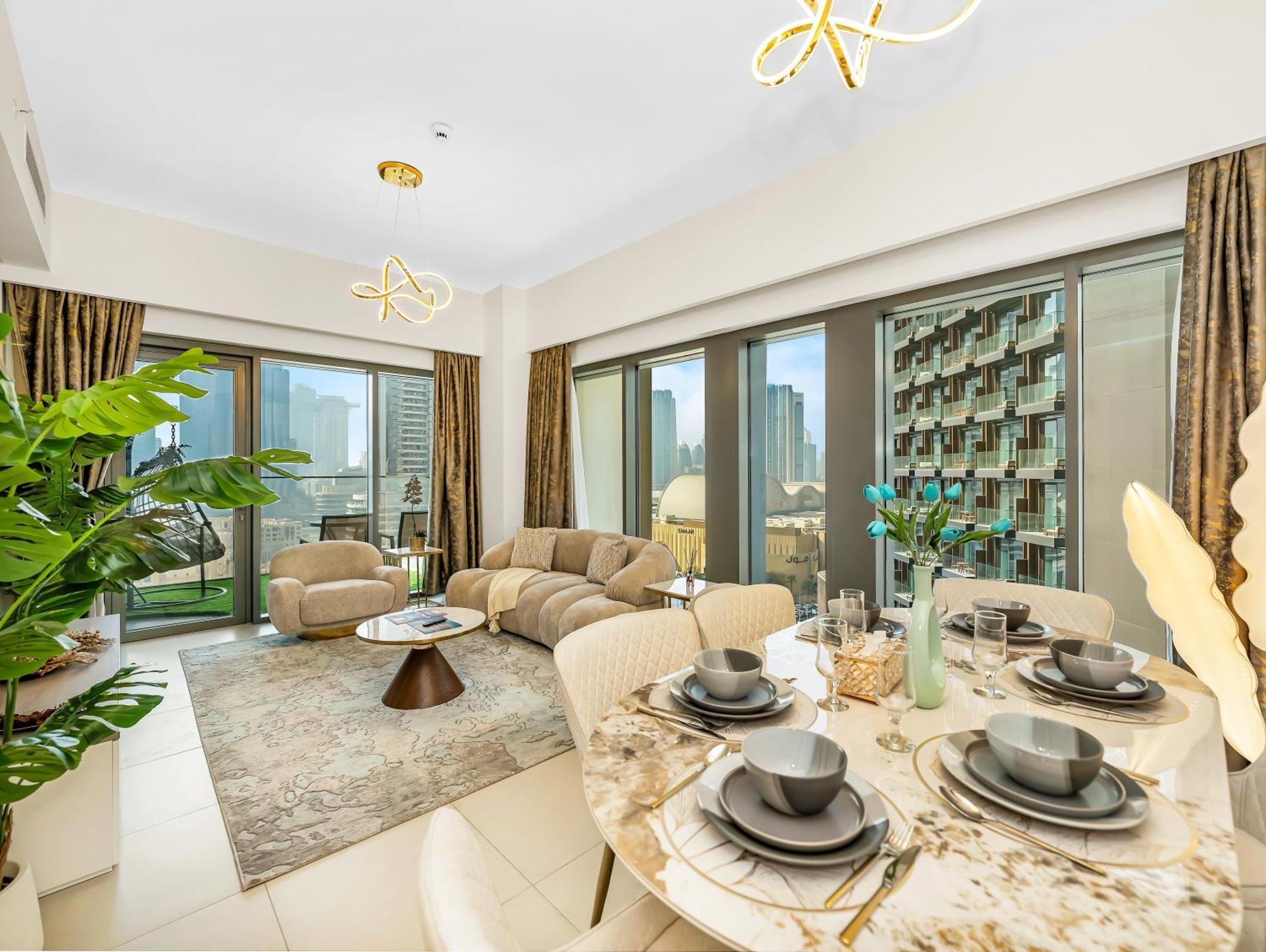 Luxurious In Burj Royale With Led Burj Khalifa Views Opposite Mall * Dubai